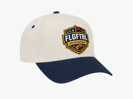 FLGFTBL Crest Hat | Cream/Navy