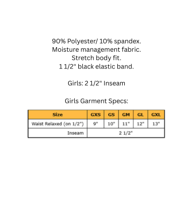 Cut & Go Spandex Shorts | Youth