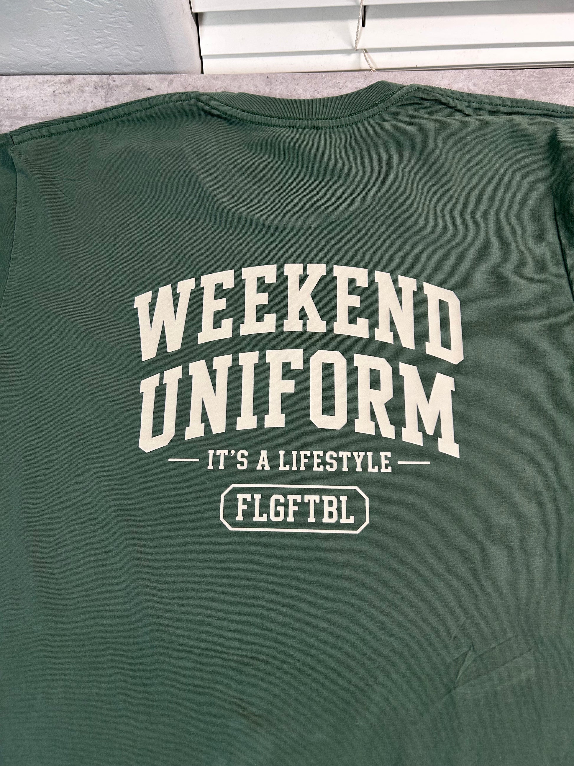 Weekend Uniform Oversized Tee | Green FLGFTBL