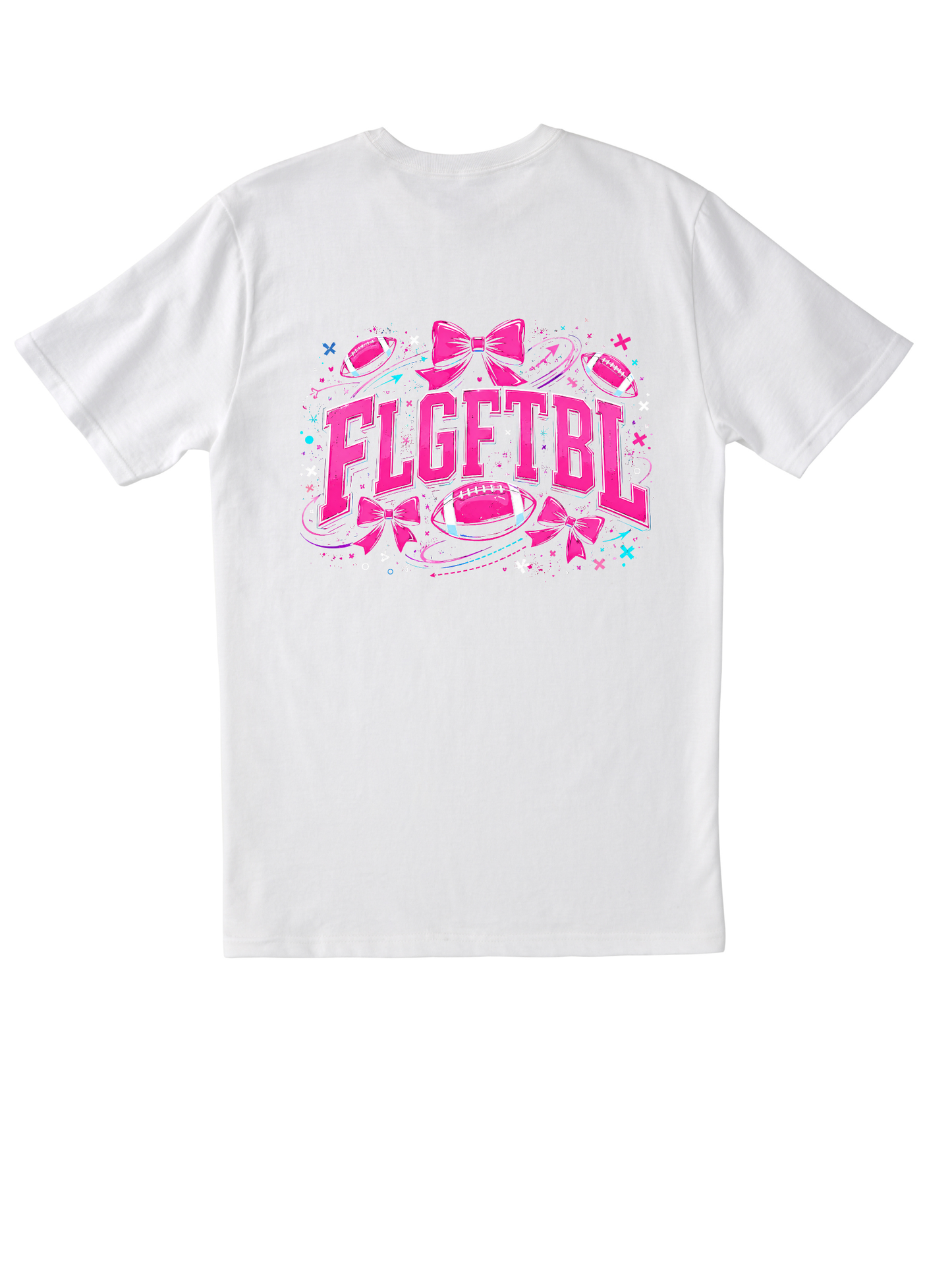 Bows and Football Tee | Youth
