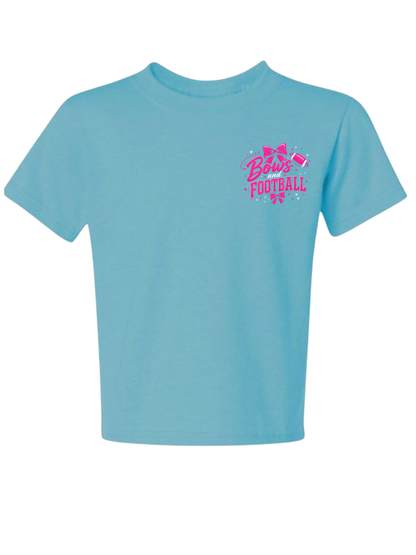 Bows and Football Tee | Youth