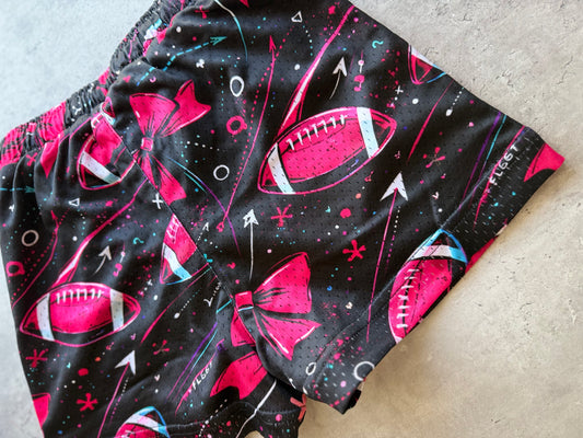 Bows and Football Lifestyle Shorts | Youth