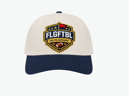 FLGFTBL Crest Hat | Cream/Navy