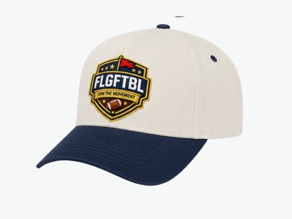 FLGFTBL Crest Hat | Cream/Navy