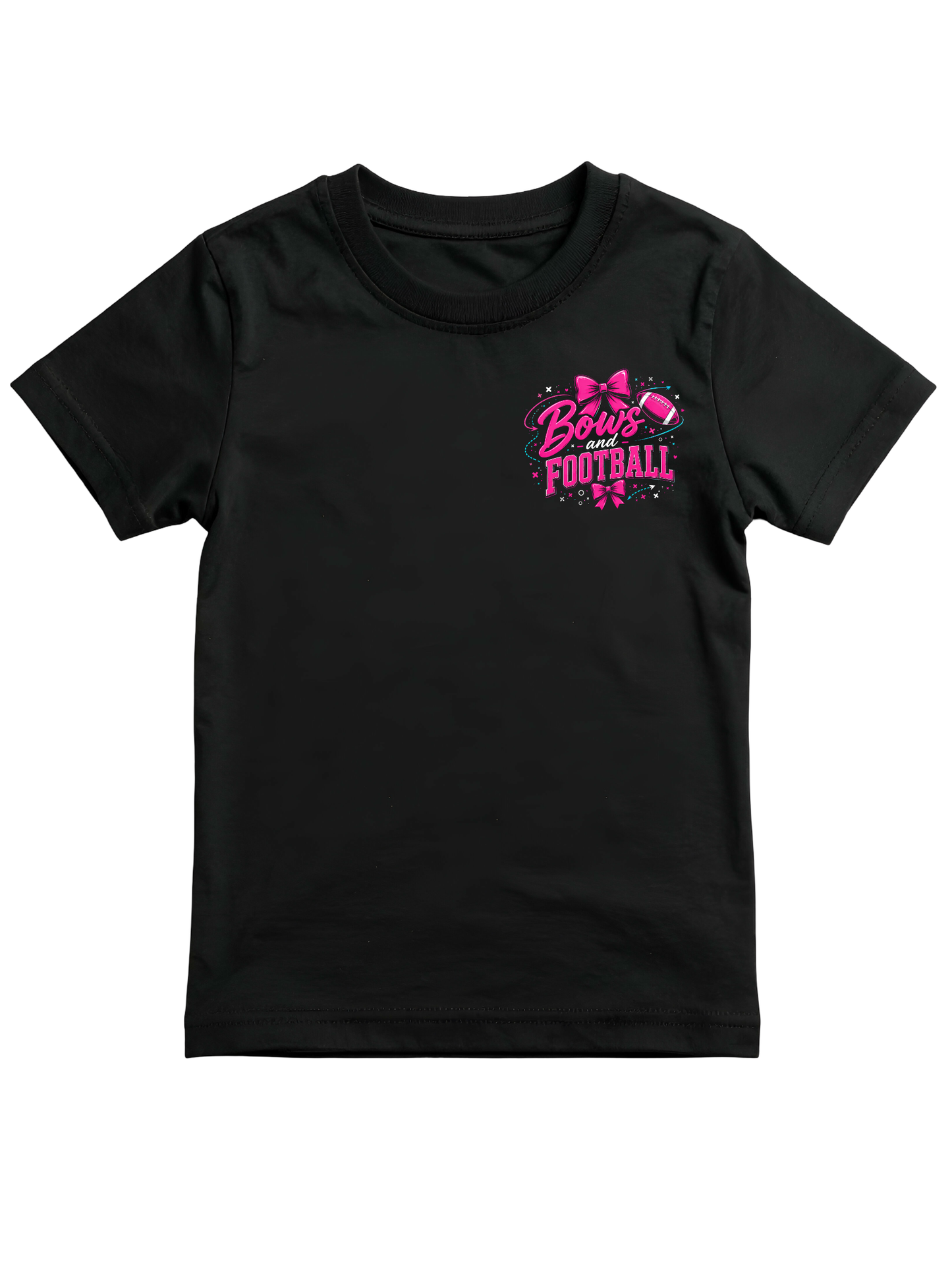 Bows and Football Tee | Youth