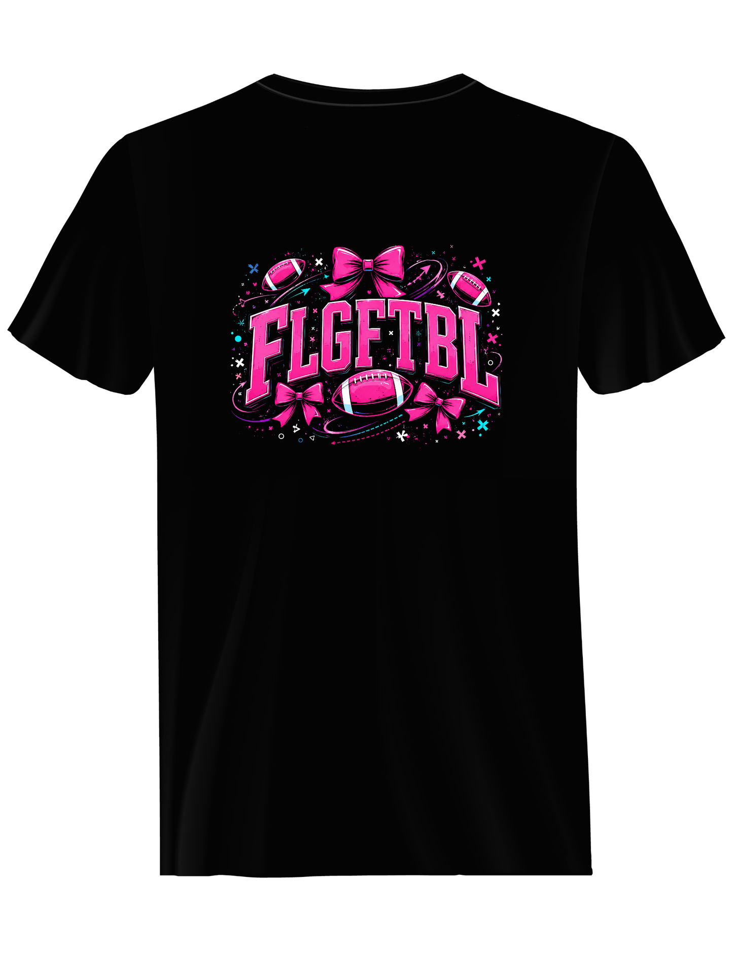 Bows and Football Tee | Youth