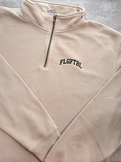 FLGFTBL Fall Quarterzip | Cream FLGFTBL