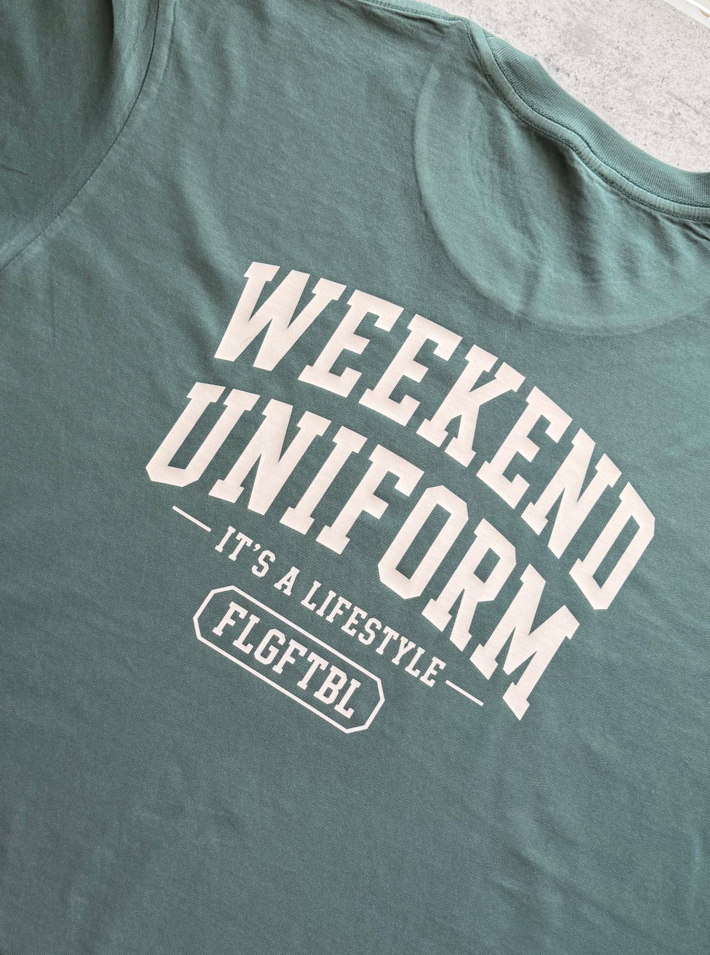 Weekend Uniform Oversized Tee | Green FLGFTBL