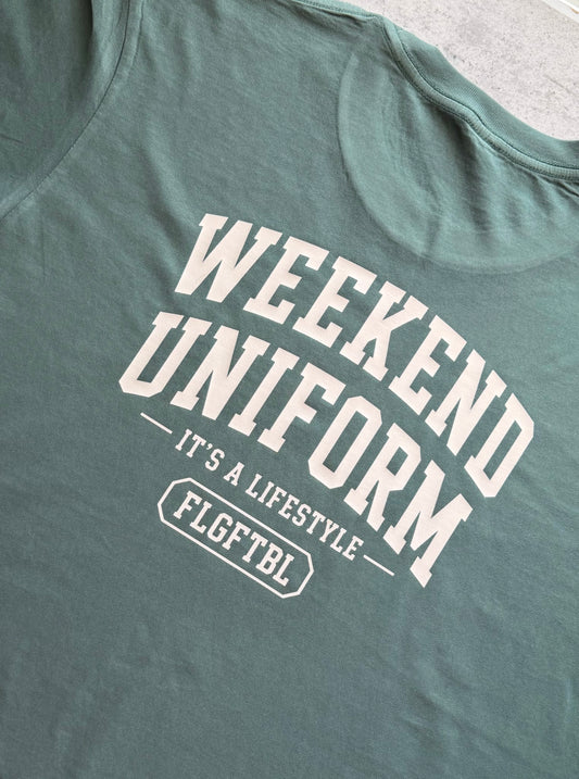 Weekend Uniform Oversized Tee | Green FLGFTBL