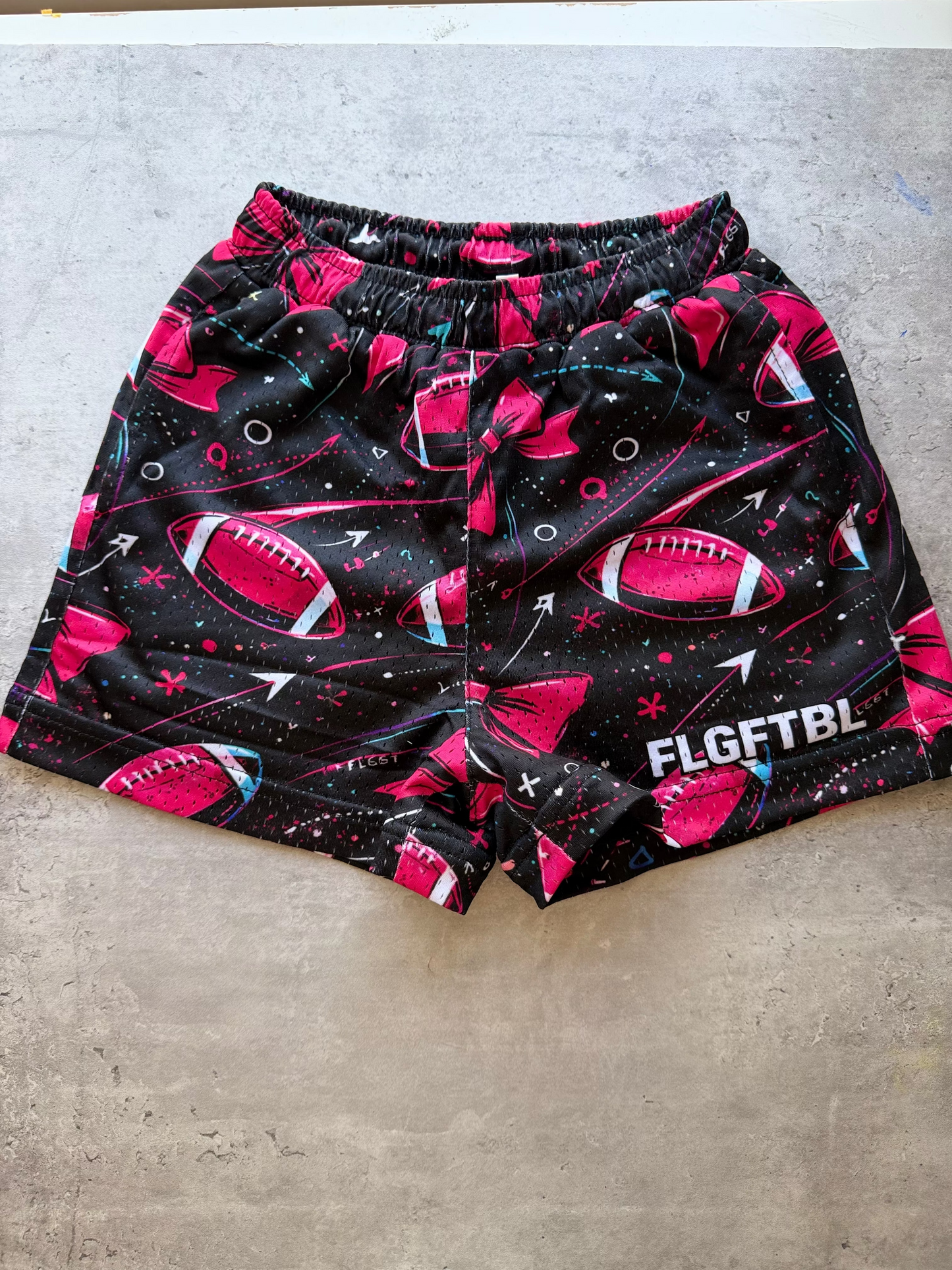 Bows and Football Lifestyle Shorts | Youth