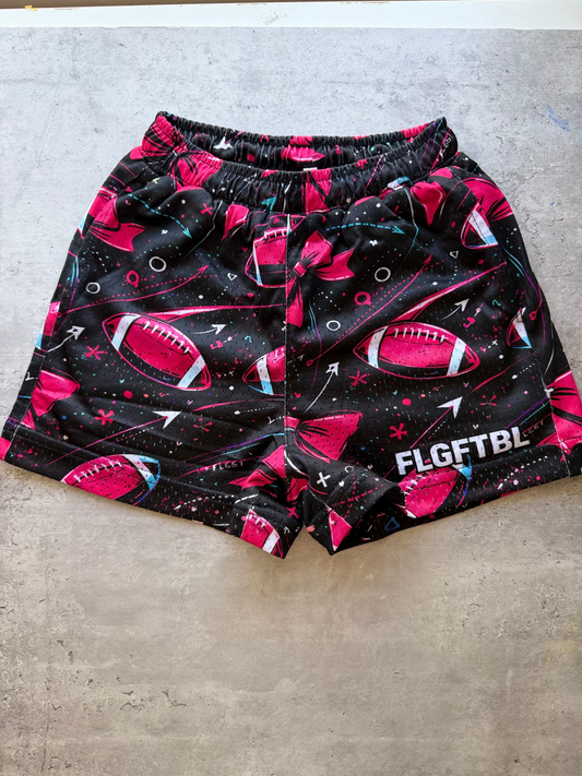 Bows and Football Lifestyle Shorts | Youth