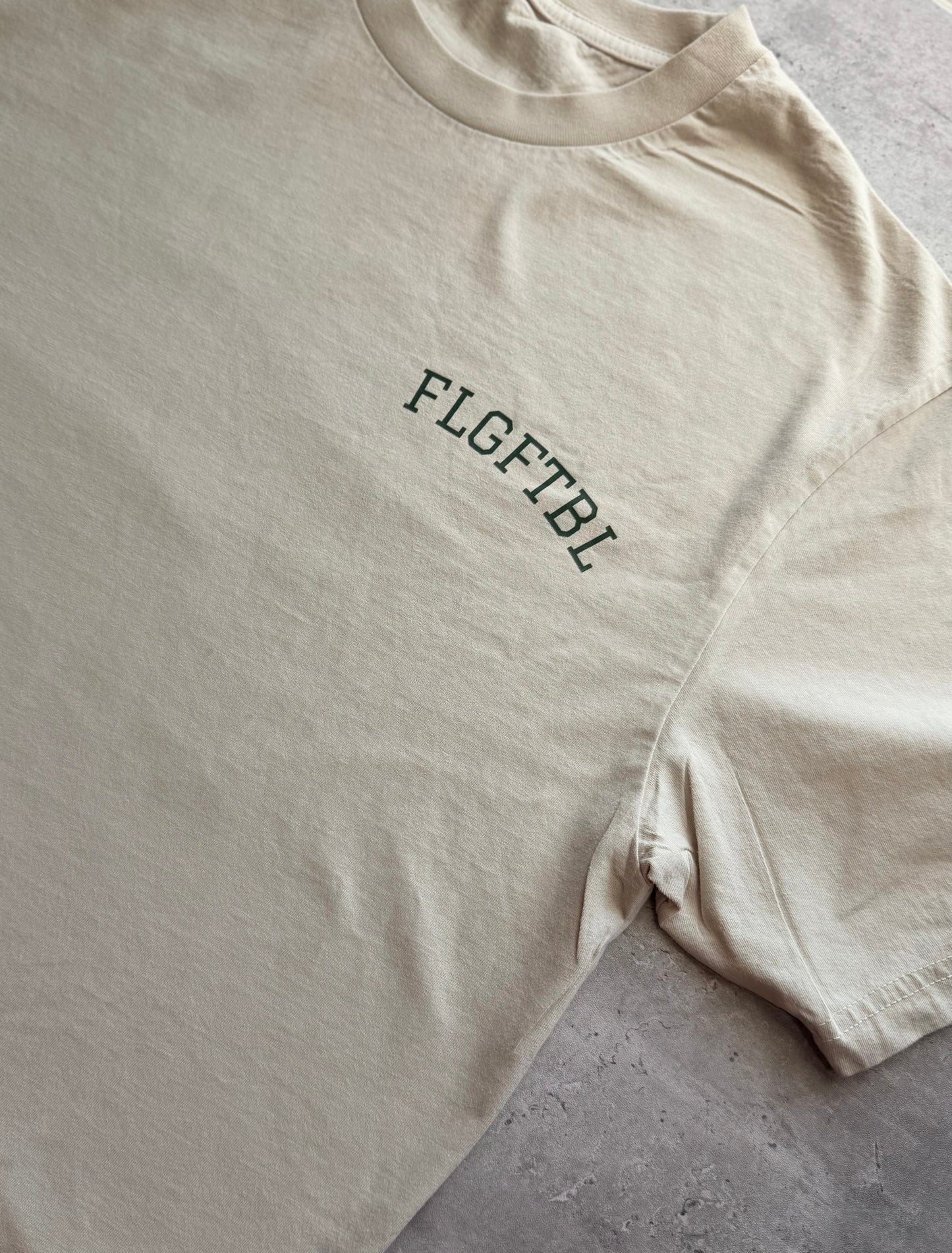 Weekend Uniform Oversized Tee | Cream FLGFTBL