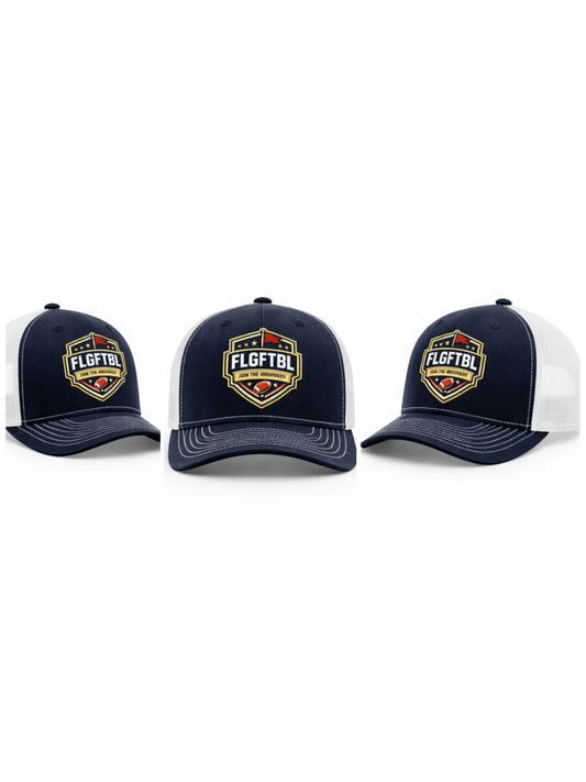 FLGFTBL Crest Hat | Navy/White