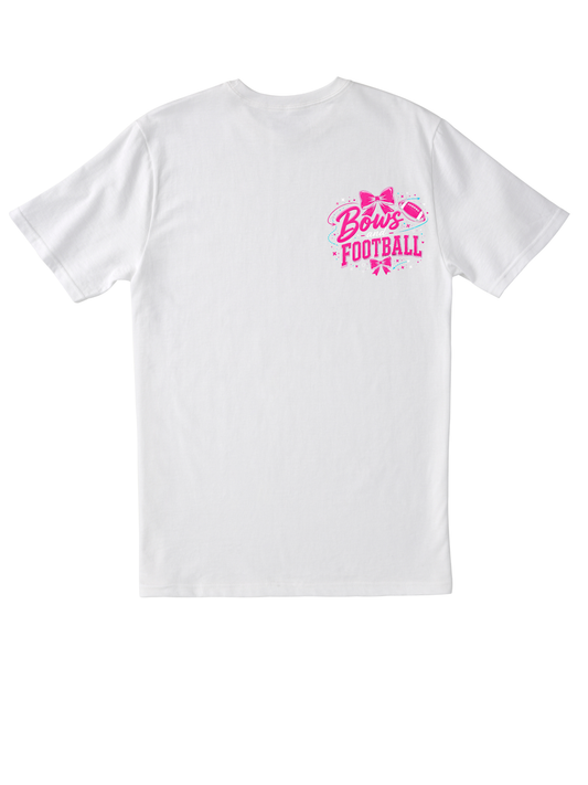 Bows and Football Tee | Youth