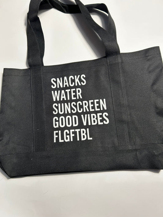 Sideline Social Club Tote | Black